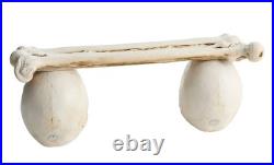 Lighted LED Skull & Bones Bench 4.6' At Home Store Exclusive Item NOW SOLD OUT