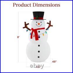 Lighted Pop-Up Snowman Outdoor Christmas Decoration with LED Lights