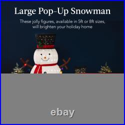 Lighted Pop-Up Snowman Outdoor Christmas Decoration with LED Lights
