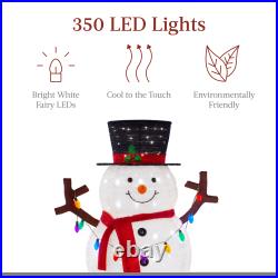 Lighted Pop-Up Snowman Outdoor Christmas Decoration with LED Lights