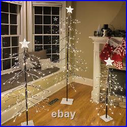 Lighted Snow Tree Artificial Tree for Decoration Inside and Outside Home Patio