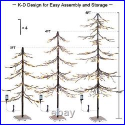 Lighted Snow Tree Artificial Tree for Decoration Inside and Outside Home Patio