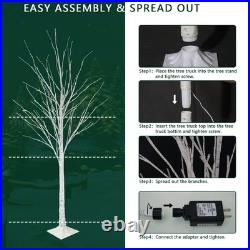 Lighted Tree 4FT, 5FT and 6FT, Pack of 3, Fairy Light Tree Lamp Artificial Tr