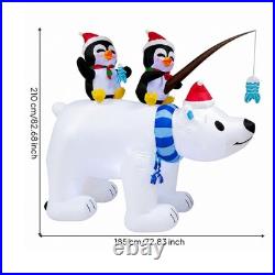 Lighted Yard Decor with Penguins Festive for Lawns