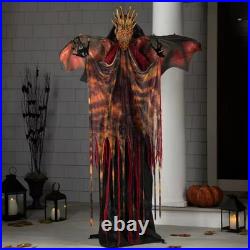 Lighted and Animated Standing Dragon Man with Sound Halloween Figure-5.7 5 Ft