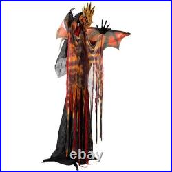 Lighted and Animated Standing Dragon Man with Sound Halloween Figure-5.7 5 Ft