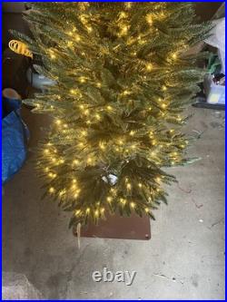 Lightly Used Balsam Hill 8ft Revelstoke Fir With LED Clear Lights (Read Desc.)