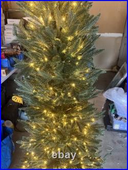 Lightly Used Balsam Hill 8ft Revelstoke Fir With LED Clear Lights (Read Desc.)