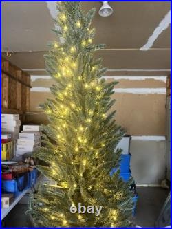 Lightly Used Balsam Hill 8ft Revelstoke Fir With LED Clear Lights (Read Desc.)