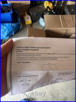 Lightly Used Balsam Hill 8ft Revelstoke Fir With LED Clear Lights (Read Desc.)