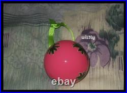 Lilly Pulitzer 2012 Glass Ornament Orchid Pink Spike the Punch Pineapples with Box