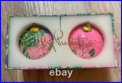 Lilly Pulitzer NEW Holiday Ornaments 8 count Assorted