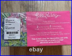 Lilly Pulitzer NEW Holiday Ornaments 8 count Assorted