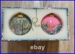 Lilly Pulitzer NEW Holiday Ornaments 8 count Assorted