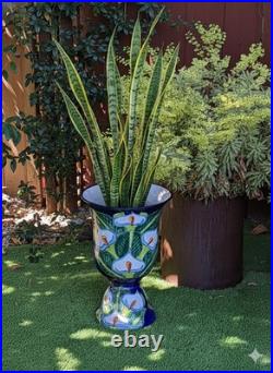 Lily Flower Pot Talavera Ceramic Planter 22 Handmade Pottery for Outdoor Yard