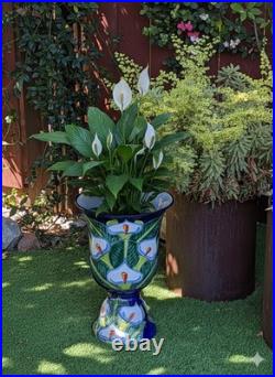 Lily Flower Pot Talavera Ceramic Planter 22 Handmade Pottery for Outdoor Yard