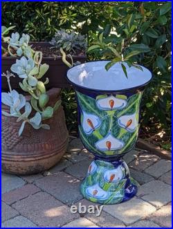Lily Flower Pot Talavera Ceramic Planter 22 Handmade Pottery for Outdoor Yard