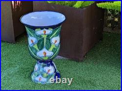 Lily Flower Pot Talavera Ceramic Planter 22 Handmade Pottery for Outdoor Yard