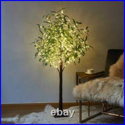 Litbloom Lighted Olive Tree 4Ft 160 Fairy Lights Faux Plant Tree Lights For