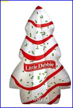 Little Debbie White/Red 7 Foot Christmas Tree Cake Inflatable Blow Up New
