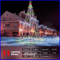 Lomotech Christmas Tree Lights 10Ft 404 LED with 7.08 Topper, Remote Controll