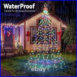Lomotech Christmas Tree Lights 10Ft 404 LED with 7.08 Topper, Remote Controll