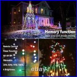 Lomotech Christmas Tree Lights 10Ft 404 LED with 7.08 Topper, Remote Controll