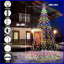 Lomotech Christmas Tree Lights 10Ft 404 LED with 7.08 Topper, Remote Controll