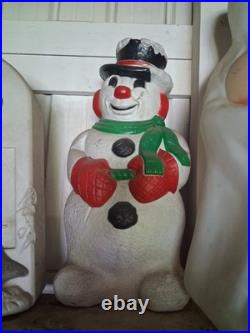 Lot 3 Vintage Christmas/ Halloween Blow Molds