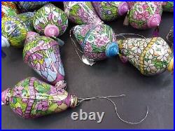 Lot 43 Bradford Editions The Era Of Louis Tiffany Christmas Ornaments-good Cond