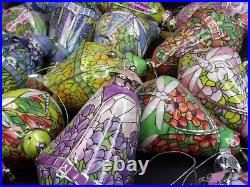 Lot 43 Bradford Editions The Era Of Louis Tiffany Christmas Ornaments-good Cond