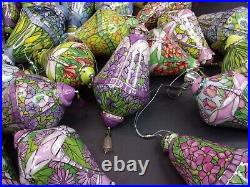 Lot 43 Bradford Editions The Era Of Louis Tiffany Christmas Ornaments-good Cond