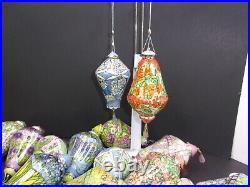 Lot 43 Bradford Editions The Era Of Louis Tiffany Christmas Ornaments-good Cond