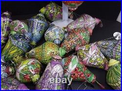 Lot 43 Bradford Editions The Era Of Louis Tiffany Christmas Ornaments-good Cond