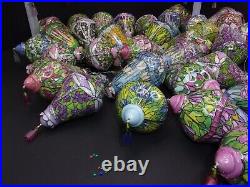 Lot 43 Bradford Editions The Era Of Louis Tiffany Christmas Ornaments-good Cond