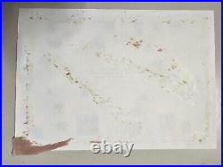 Lot 9 Christmas Advent Calendar Santa Baby Kid Angels Glitter 8 x 11 Vintage