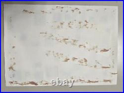 Lot 9 Christmas Advent Calendar Santa Baby Kid Angels Glitter 8 x 11 Vintage