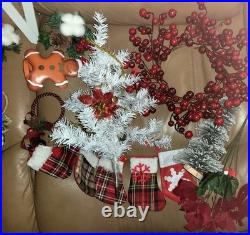 Lot Of 100+ Mostly Vintage Christmas and Holiday Decorations with 10 Mystery Bags