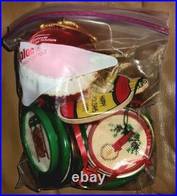 Lot Of 100+ Mostly Vintage Christmas and Holiday Decorations with 10 Mystery Bags