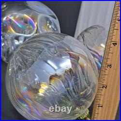 Lot Of 11 Frontgate Holiday Collection Christmas Ornaments Iridescent With Box