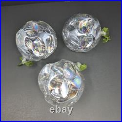 Lot Of 11 Frontgate Holiday Collection Christmas Ornaments Iridescent With Box