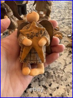 Lot Of 11! VTG Honey and Me INC Resin Angel Figurines Ltd Ed! Grandma/pa, RARE Lot Of 11! VTG Honey and Me INC Resin Angel Figurines Ltd Ed! Grandma/pa, RARE
