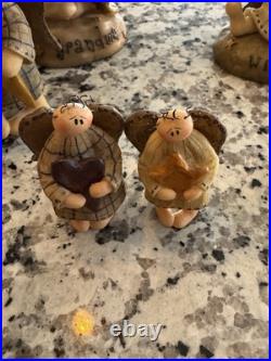 Lot Of 11! VTG Honey and Me INC Resin Angel Figurines Ltd Ed! Grandma/pa, RARE Lot Of 11! VTG Honey and Me INC Resin Angel Figurines Ltd Ed! Grandma/pa, RARE