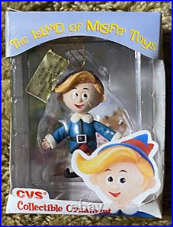 Lot Of 14 Ornaments Rudolph Island Of Misfit Toys Enesco Cvs Set Of 12 + 2 Light