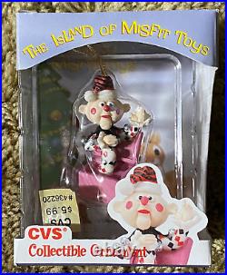Lot Of 14 Ornaments Rudolph Island Of Misfit Toys Enesco Cvs Set Of 12 + 2 Light