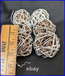 Lot Of 25 Rustic Cabin Faux Deer Antler Tin Snowflake Wreath Garland Ornaments