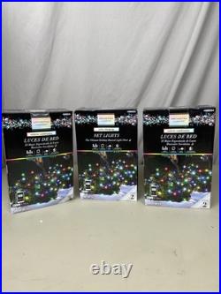 Lot Of 3 For Clown P Orchestra of Lights Color-Changing Set of 72 Net Lights