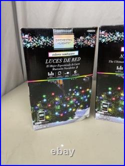 Lot Of 3 For Clown P Orchestra of Lights Color-Changing Set of 72 Net Lights