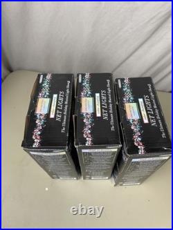 Lot Of 3 For Clown P Orchestra of Lights Color-Changing Set of 72 Net Lights