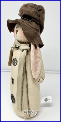 Lot Of 3 Honey & Me Primitive Bunny Rabbits Country Cottage Decor Plush Estate